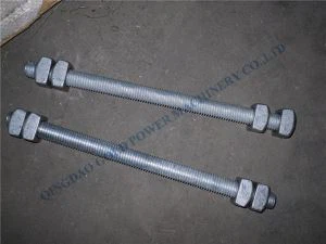 二重四角ナットとボルト フルスレッド ボルトを武装させる